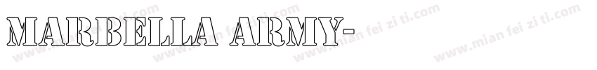 Marbella Army字体转换